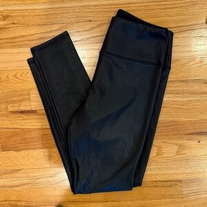 Hollister Fleece Faux Leather Leggings